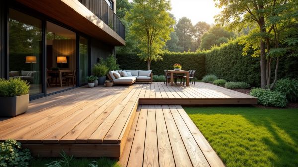 Pensez à la pose terrasse en composite sur plot pour une installation réussie